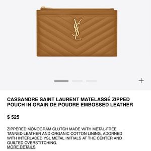 YSL zipped pouch wallet